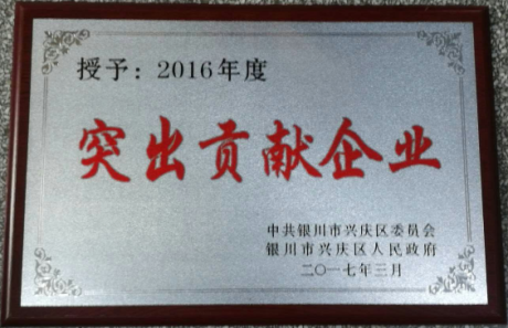 2016年度突出贡献企业